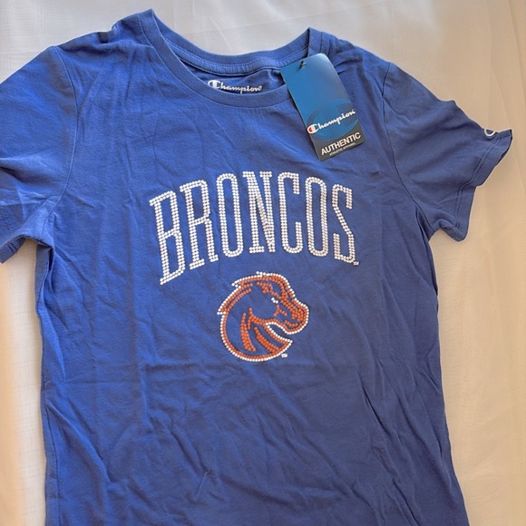 NWT [Champion] Boise State University Broncos NCAA Short-Sleeve Shirt Women’s XS - Picture 5 of 11
